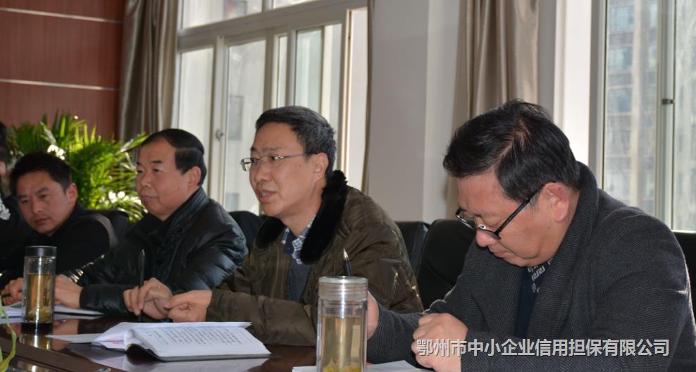 市中小企业担保公司召开2016年度述职述廉会议